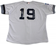 Luis Polonia 2000 Game Used & Signed NY Yankees Road WS Jersey