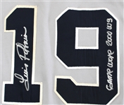 Luis Polonia 2000 Game Used & Signed NY Yankees Road WS Jersey
