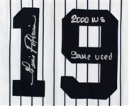 Luis Polonia 2000 Game Used & Signed NY Yankees Home WS Jersey