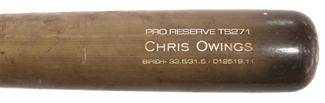 Chris Owens 2023 Kansas City Royals Game Used Bat