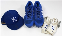 Bobby Witt Jr. 2021 Spring Traning GU - Cap-Cleats-Batting Gloves 