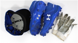 Bobby Witt Jr. 2021 Spring Traning GU - Cap-Cleats-Batting Gloves 