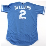 Rafael Belliard Lot of 3 Game Used & Signed Royals Coach's Jerseys 