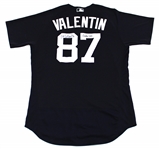 Jose Valentin Lot of 2 Detroit Tigers GU & Signed Coach's Jerseys