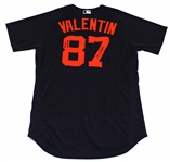 Jose Valentin Lot of 2 Detroit Tigers GU & Signed Coach's Jerseys