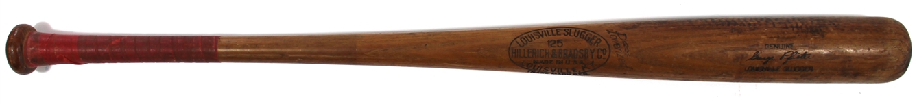 George Pfister Game Used 1941 Brooklyn Dodgers Bat & Glove