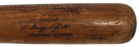 George Pfister Game Used 1941 Brooklyn Dodgers Bat & Glove