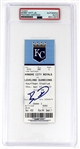 Bobby Witt Jr. Signed PSA/DNA 1st Game Ticket