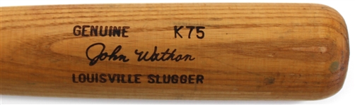 John Duke Wathan Game Used Kansas City Royals Bat