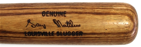 Gary Matthews Game Used Cubs Bat