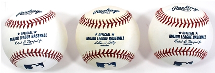 Reggie Sanders-Jack McKeon-Angel Berroa Signed Baseballs