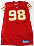Game Used Kansas City Chiefs Jersey #98 2006