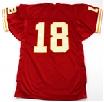 Game Used Football Jersey Kansas City Chiefs #18 2002