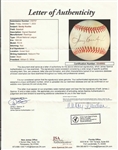 Sandy Koufax Signed National League Baseball - JSA Letter XX49992