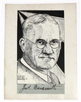 James Naismith Signed Cut W/ Photo JSA Letter YY11005