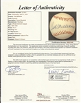 Ted Williams Signed American League Baseball LOT x 2 JSA-BB61840-BB61843