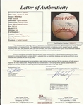 Willie Mays Signed National League Baseball - JSA Letter XX24411
