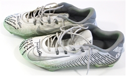 Trent McDuffie 2024 Game Used & Signed Playoffs Cleats
