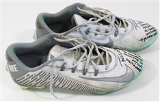 Trent McDuffie 2024 Game Used & Signed Playoffs Cleats