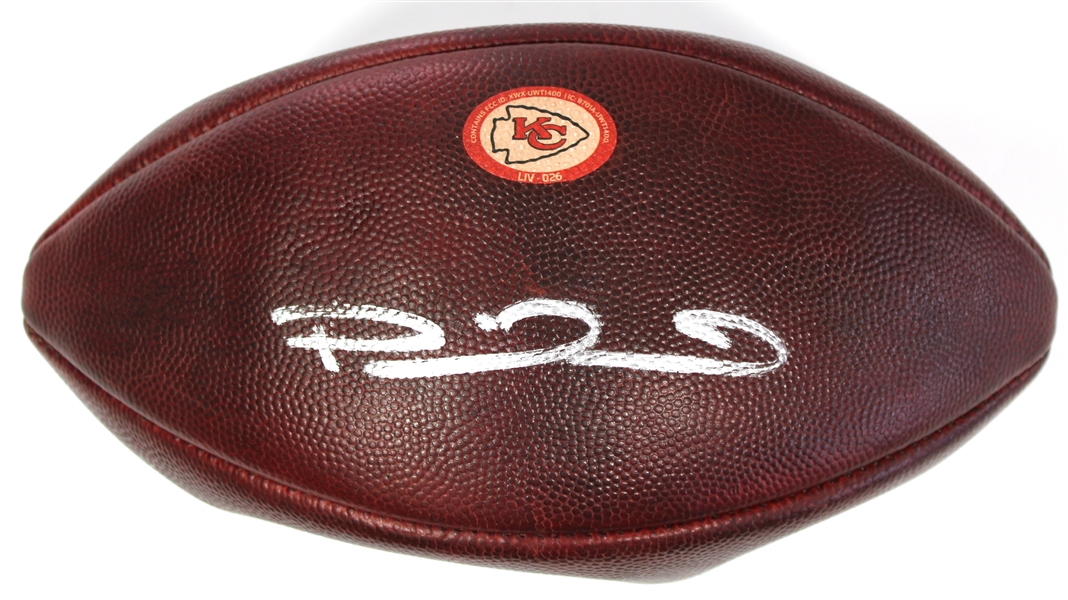 Game Used SB 54 Football Signed by Patrick Mahomes - Beckett
