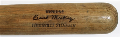 1969-72 Buck Martinez/Ted Abernathy Kansas City Royals  GU Bat 