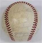 Kansas City Royals 1974 Team Signed Baseball - Brett Rookie