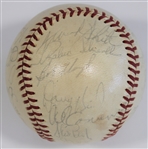 Kansas City Royals 1974 Team Signed Baseball - Brett Rookie