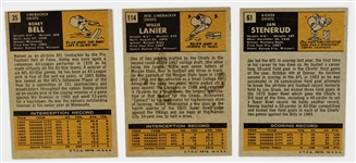 Bobby Bell-Willie Lanier-Jan Stenerud Topps Chiefs Cards 