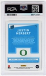 Justin Herbert 2020 Panini Chronicles DP PSA 9 *