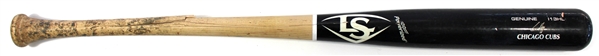 Ian Happ 2022 Game Used & Signed Cubs Bat