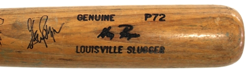 Greg Pryor Game Used & Signed Chicago White Sox Bat