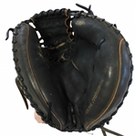 Yadier Molina 2013 Game Used Cardinals Catchers Mitt - PSA Full Letter