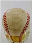 Kansas City 1980 Royals Team Signed Baseball - Brett Brothers 28 Sigs