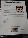 Derrick Thomas Signed Kansas City Chiefs Jersey. PSA/DNA