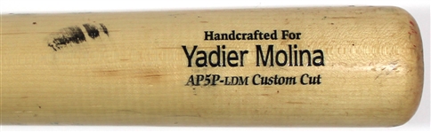 Yadier Molina Game Used St. Louis Cardinals Bat 2022