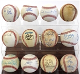 Lot of 12 Signed Baseballs