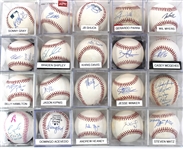 Lot of 20 Signed Baseballs 