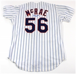 Brian McRae Game Used & Signed 1997 Mets Jersey