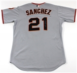 Freddie Sanchez Game Used & Signed SF Giants Jersey