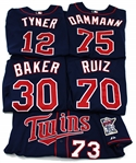 Minnesota Twins Lot of 5 Game Used Jerseys