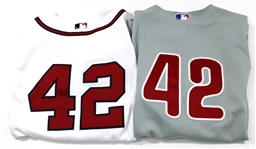 Jackie Robinson #42 Game Used Braves & Phillies Jerseys