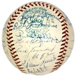 Oakland Athletics 1969 Team Signed Baseaball