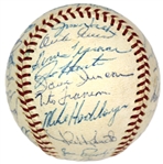 Oakland Athletics 1969 Team Signed Baseaball