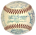 Oakland Athletics 1969 Team Signed Baseaball