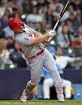 Mike Trout Game Used Los Angeles Angels Ankle Guards 