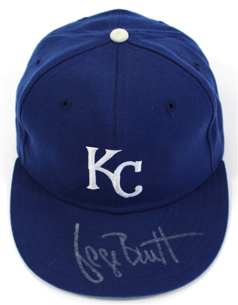 George Brett Game Used & Signed 1992-93 (LOU) Cap 