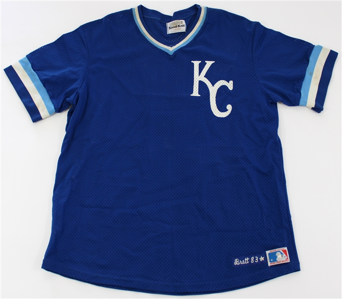 Game Used & Signed 1983 Batting Practice Jersey JSA Autograph 