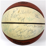 Kansas City-Omaha Kings 1973-74 Signed Basketball - JSA - Bob Cousey - Archibald