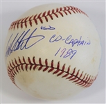 Frank White Signed in Person Baseball Co-Captains 1989 