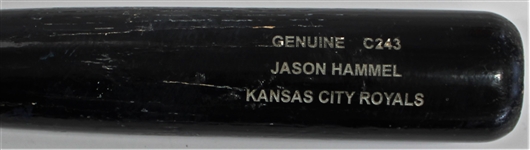 Jason Hammel 2017-2018 Kansas City Royals Game Used Bat Pre Psa